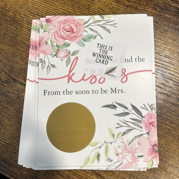 Floral Scratch-Off Card- wedding favors - Picture 3 of 3